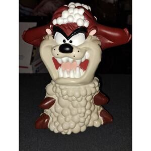 Vintage 1997 Looney Tunes 7.5" Taz Tasmanian Devil Bubble Bath Bottle Empty